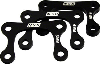 North Shore Billet Direct Mount Stem Stack Spacer Kit (3, 4 and 6mm)